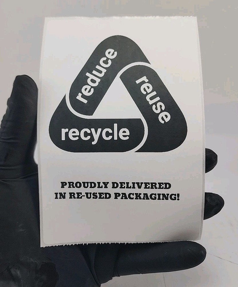 Lot of 50 Ebay Seller Large 4″ x 6″ Re-Used Packaging Cover-up Sticker Label