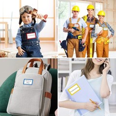 Versatile Color-Coded Name Tag Labels – 200 Stickers for Events & Organization