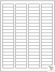 8000 80UP Address Labels Laser Ink Jet 80 Lables Per Sheet 1.75×0.5 100 Sheets