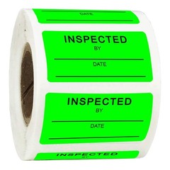 500 Pcs Inspected Stickers Quality Control Inventory Labels for Warehouse