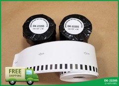 Labels123 brand Fits Brother 2205 Continuous Feed Labels Thermal 2.4″ x 100 feet