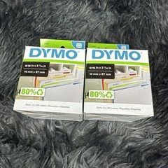 Lot Of 2 DYMO file folder labels 9/16 in x 3.7/6 In