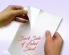 Quality 8.5×11 White Label Sheets – 100 Self-Adhesive Stickers