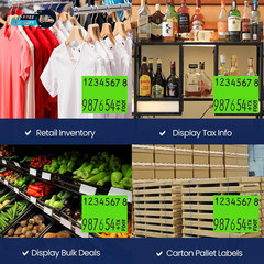 Pricing Labels for Monarch 1136 Fluorescent Green -14000 Labels W/ 8 Rolls Value