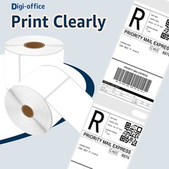 4×6 Direct Thermal Shipping Labels 2 Rolls for Zebra ZP450 ZP500 Rollo Printers