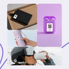 ScanyMe Smart QR Sticker – Lost & Found Tag for documents, Bags & Keys