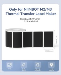 M2/M3 Thermal Transfer Labels 1.97″ x 1.18″ (50x30mm), Only for M2/M3 Label M…