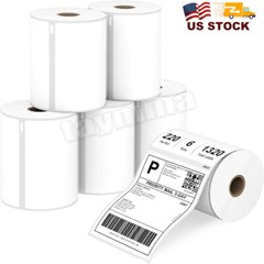 6 Rolls Direct Thermal Shipping Labels 4×6″ 220/Roll 1744907 DYMO 4XL Compatible