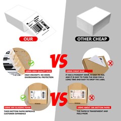 2000 Labels Fanfold 4×6 Direct Thermal Label Shipping Zebra ZP450 ZP505 1000