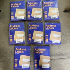 Full Case Address Labels 48 Packs, 360 Per Pack, 17,280 Labels, 1” x 2-5/8”
