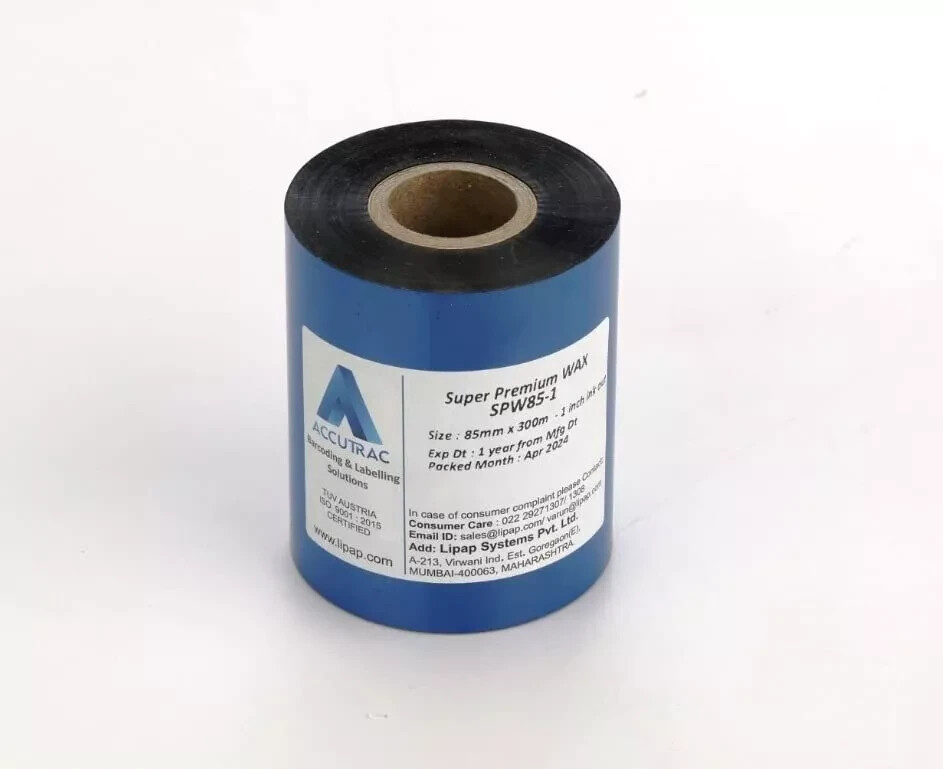 ACCUTRAC 85 X 300 Meters Thermal Transfer Barcode Labels Ribbon Wax Set of 1