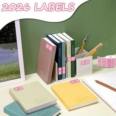 2026 Year Stickers, Waterproof File Folder Labels, Self-Adhesive Rectangle Tabs