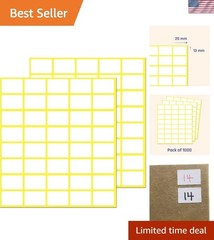 Self-Adhesive White Labels 0.5″ x 0.75″ – 1000 Scree-free Stickers for Crafting