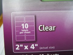 Easy Peel Shipping Return Address Labels Clear Inkjet Pop Up Edge Avery W