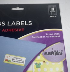150-COUNT 3M BABY ADDRESS LABELS 3900-H Laser Inkjet Labels Permanent Adhesive