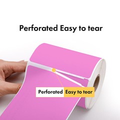 Compatible with DYMO LW 1744907 Pink 4″x6″ Direct Thermal Labels (1) Roll/220