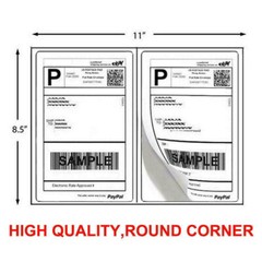 8.5″ x 5.5″ Shipping Labels Rounded Corner Self Adhesive 2 Per Sheet 100 – 1000