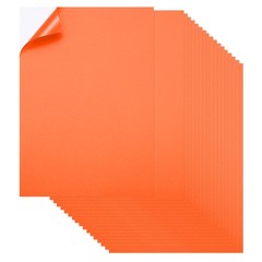 Printable Sticker Paper 25 Sheets 8″x12″ A4 Self Adhesive Orange
