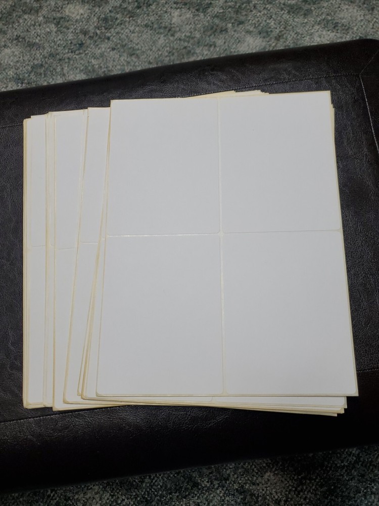 200 Sheets Shipping Labels Self Adhesive 4 Labels Per Sheet 4 X 5.5 In New