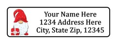 Xmas Gnome Personalized Return Address Labels 1/2 in by 1 3/4 in