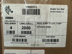 ZEBRA 4″ X 3″ Z-PERFORM 2000D LABEL – 10000293 – ( 1 ROLL )