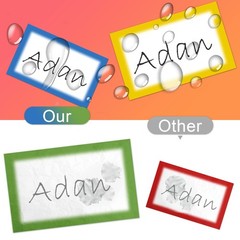 MFLABEL® Colorful Plain Name Tag Labels – 200 Stickers, 1 Rolls,