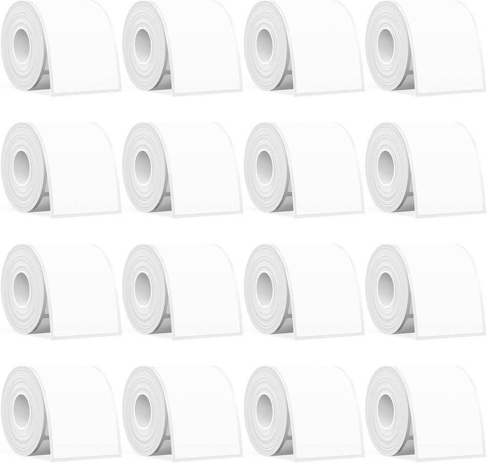 SUPVAN T50M Series Label Maker Tape, Pack of 16 Rolls 1.96” × 3.14” (50mm ×…