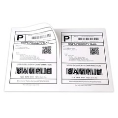 1000 Half Sheet 8.5×5.5 Shipping Labels for Laser & Inkjet Printers