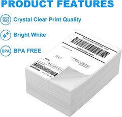 2000 Fanfold 4×6 Thermal Shipping Labels Mailing Address For Zebra Rollo Printer