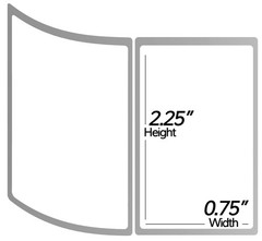 Direct Thermal Labels, 2.25″ x 0.75″, 1700/Roll, 10 Rolls