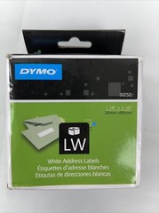 2 Rolls of 350 DYMO LW 30252 Direct Thermal Address Labels 1-1/8″ x 3-1/2″