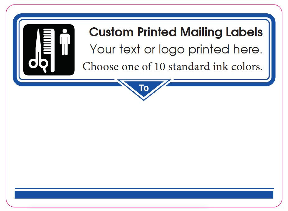 Printed Shipping Labels, 10,000 Custom 4″ x 3″ Business Mailing Stickers 1 color