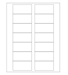 7000 3″ X 1.5″ Matte White Printable Barcode Labels Inkjet Laser Printers R010