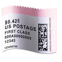 Dymo Stamps Labels Starter Roll Of 50 Labels 1 5/8″ x 1 1/4″ (41mm x 32mm). NOS.