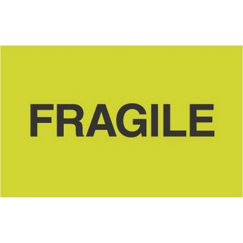 3″ x 5″ Fragile Labels (500 per Roll)
