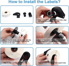 Address Labels 12 Rolls 1 1 x 3 5 for Brother QL 800 810W 820NWB