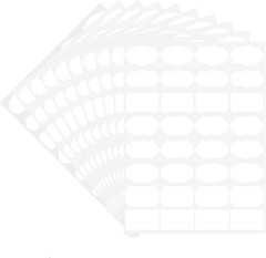 320 Pcs Removable Freezer Labels, Blank White Labels Stickers for Food Container