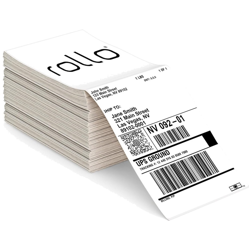 Shipping Labels 4×6 Thermal Paper 500 Fanfold Pack Commercial Grade