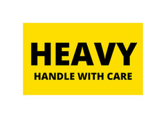 3X5 Heavy Handle with Care Labels Pallet Shipping Stickers (2) RLS of 300 EA