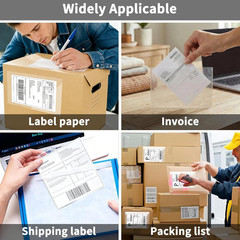 4.5″ X 5.5″ Clear Adhesive Top Loading Packing List/Shipping Label