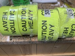 Uline Caution Heavy 3” X 5” Shipping Stickers Labels Qty 500 X 4 =2000