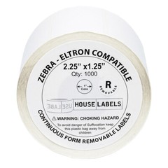 ZEBRA 2.25×1.25 (2-1/4″ x 1-1/4″) REMOVABLE Thermal Labels – (15) Rolls of 1000