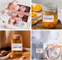 3X2 Inch Gradient Thermal Labels Colorful Direct Thermal Stickers Label Sel