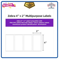 12 Rolls Direct Thermal Shipping Labels 4 x 2 Compatible With Rollo Zebra Pri…