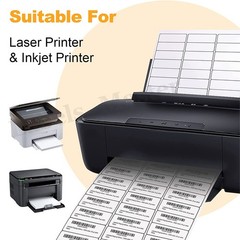 Premium 1″ x 2 5/8″ Address Shipping Labels Adhesive 30 UP for Laser & Inkjet US