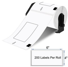 3x DK1241 Standard Shipping Labels 152mm x 101mm W/Cartridge for Brother QL-1100