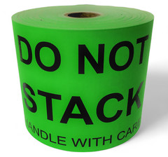 500Ct 4×6 Do Not Stack Green Labels Caution Pallet Shipping Adhesive Stickers