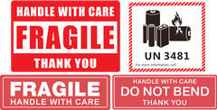 Packaging Labels Fragile Warning Stickers Packaging Box Safety Mailing Labels