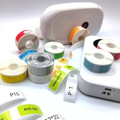 1600Pcs D30 Label Tape P11 Paper P15 Portable Label Stickers10rolls12x40mm Mix2