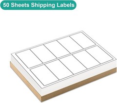 2×4 Shipping Labels – 500 Adhesive Address Labels for Laser/Inkjet Printer, 5…